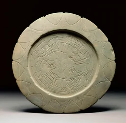 Palette stone, Moundville, 1200-1500